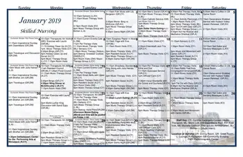 Activity Calendar of Woodland Pond at New Paltz, Assisted Living, Nursing Home, Independent Living, CCRC, New Paltz, NY 8