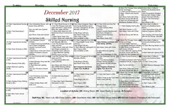 Activity Calendar of Woodland Pond at New Paltz, Assisted Living, Nursing Home, Independent Living, CCRC, New Paltz, NY 7
