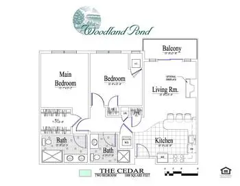 Floorplan of Woodland Pond at New Paltz, Assisted Living, Nursing Home, Independent Living, CCRC, New Paltz, NY 4