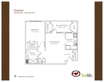 Floorplan of Fox Run Orchard Park, Assisted Living, Nursing Home, Independent Living, CCRC, Orchard Park, NY 14