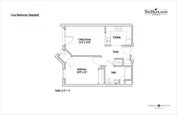Floorplan of The Highlands At Pittsford, Assisted Living, Nursing Home, Independent Living, CCRC, Pittsford, NY 1