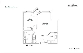 Floorplan of The Highlands At Pittsford, Assisted Living, Nursing Home, Independent Living, CCRC, Pittsford, NY 3