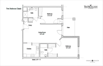 Floorplan of The Highlands At Pittsford, Assisted Living, Nursing Home, Independent Living, CCRC, Pittsford, NY 15