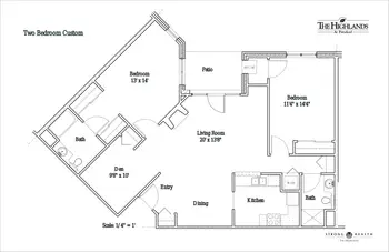 Floorplan of The Highlands At Pittsford, Assisted Living, Nursing Home, Independent Living, CCRC, Pittsford, NY 17