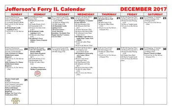 Activity Calendar of Jefferson Ferry, Assisted Living, Nursing Home, Independent Living, CCRC, South Setauket, NY 2