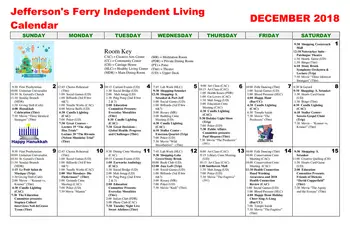 Activity Calendar of Jefferson Ferry, Assisted Living, Nursing Home, Independent Living, CCRC, South Setauket, NY 3