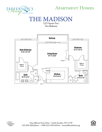 Floorplan of Jefferson Ferry, Assisted Living, Nursing Home, Independent Living, CCRC, South Setauket, NY 6