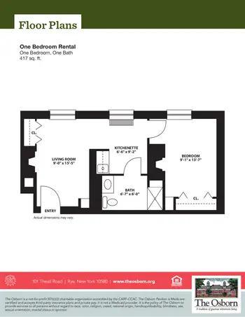 Floorplan of The Osborn, Assisted Living, Nursing Home, Independent Living, CCRC, Rye, NY 1