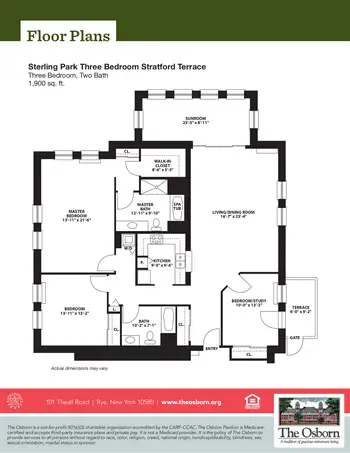 Floorplan of The Osborn, Assisted Living, Nursing Home, Independent Living, CCRC, Rye, NY 5