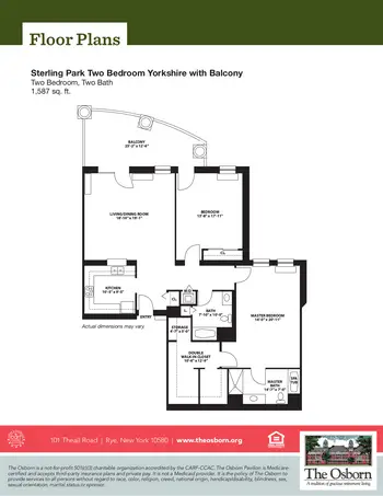 Floorplan of The Osborn, Assisted Living, Nursing Home, Independent Living, CCRC, Rye, NY 11