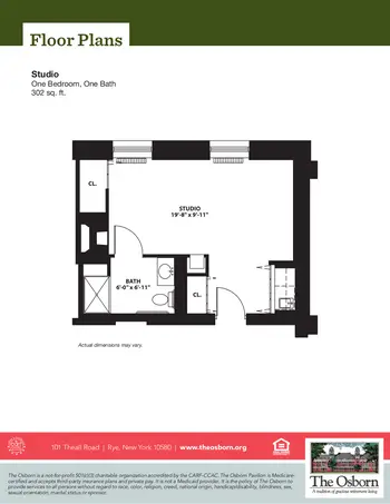 Floorplan of The Osborn, Assisted Living, Nursing Home, Independent Living, CCRC, Rye, NY 12