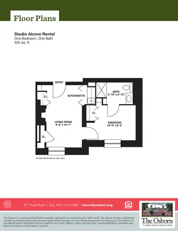 Floorplan of The Osborn, Assisted Living, Nursing Home, Independent Living, CCRC, Rye, NY 13