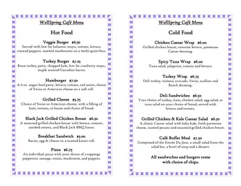 Dining menu of The Osborn, Assisted Living, Nursing Home, Independent Living, CCRC, Rye, NY 5