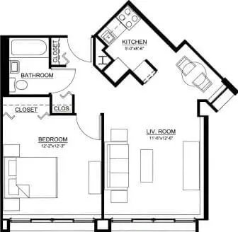 Floorplan of The Wesley Community, Assisted Living, Nursing Home, Independent Living, CCRC, Saratoga Springs, NY 6