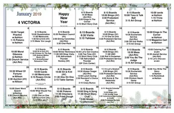 Activity Calendar of The Wesley Community, Assisted Living, Nursing Home, Independent Living, CCRC, Saratoga Springs, NY 3