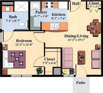 Floorplan of The Wesley Community, Assisted Living, Nursing Home, Independent Living, CCRC, Saratoga Springs, NY 16