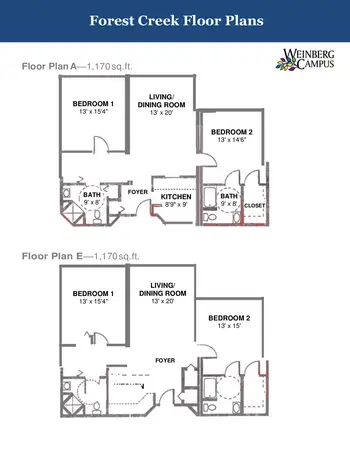 Floorplan of Weinberg Campus, Assisted Living, Nursing Home, Independent Living, CCRC, Getzville, NY 1
