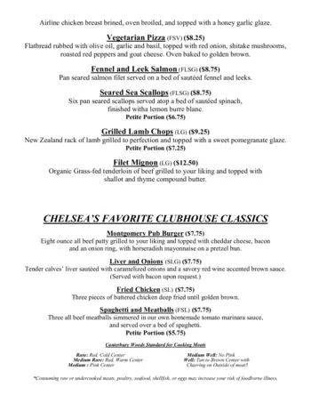 Dining menu of Canterbury Woods, Assisted Living, Nursing Home, Independent Living, CCRC, Williamsville, NY 8