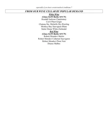 Dining menu of Canterbury Woods, Assisted Living, Nursing Home, Independent Living, CCRC, Williamsville, NY 9