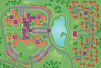 Campus Map of Canterbury Woods, Assisted Living, Nursing Home, Independent Living, CCRC, Williamsville, NY 4