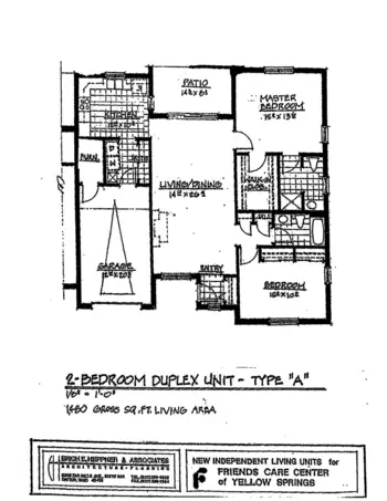 Floorplan of Friends Care Community of Yellow Springs, Assisted Living, Nursing Home, Independent Living, CCRC, Yellow Springs, OH 4