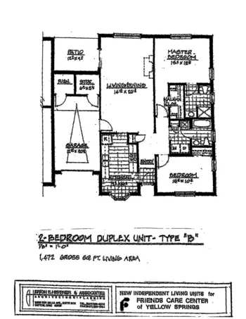 Floorplan of Friends Care Community of Yellow Springs, Assisted Living, Nursing Home, Independent Living, CCRC, Yellow Springs, OH 5