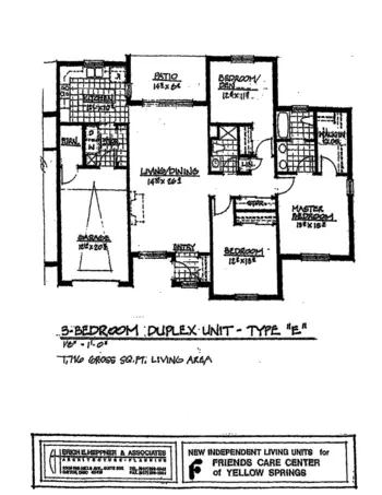 Floorplan of Friends Care Community of Yellow Springs, Assisted Living, Nursing Home, Independent Living, CCRC, Yellow Springs, OH 6