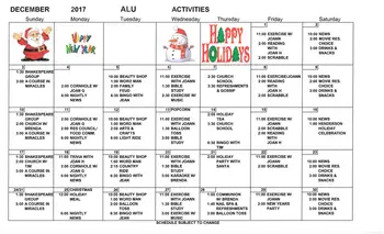 Activity Calendar of Friends Care Community of Yellow Springs, Assisted Living, Nursing Home, Independent Living, CCRC, Yellow Springs, OH 2