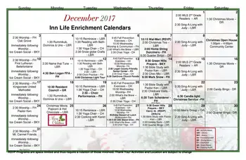 Activity Calendar of Green Hills Community, Assisted Living, Nursing Home, Independent Living, CCRC, West Liberty, OH 5