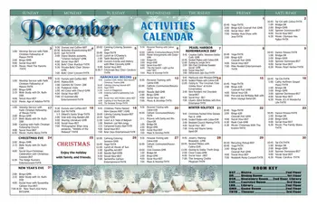 Activity Calendar of Mallard Cove Senior Living, Assisted Living, Nursing Home, Independent Living, CCRC, Cincinnati, OH 3