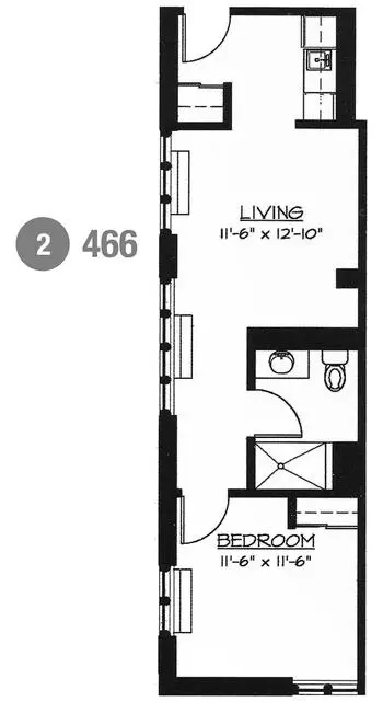 Floorplan of McGregor, Assisted Living, Nursing Home, Independent Living, CCRC, Cleveland, OH 4
