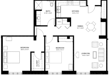 Floorplan of McGregor, Assisted Living, Nursing Home, Independent Living, CCRC, Cleveland, OH 7