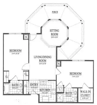 Floorplan of Birchaven Village Home, Assisted Living, Nursing Home, Independent Living, CCRC, Findlay, OH 3