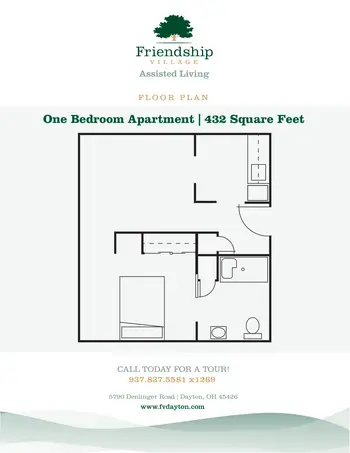 Floorplan of Friendship Village, Assisted Living, Nursing Home, Independent Living, CCRC, Dayton, OH 1