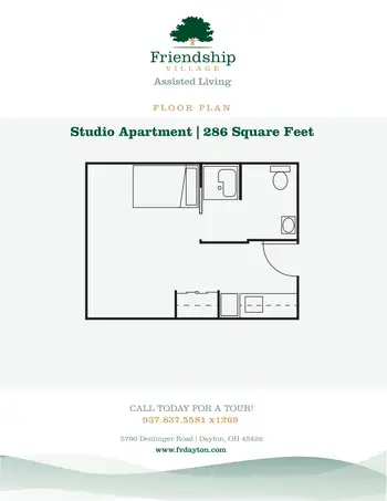 Floorplan of Friendship Village, Assisted Living, Nursing Home, Independent Living, CCRC, Dayton, OH 2