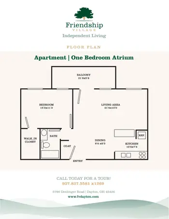 Floorplan of Friendship Village, Assisted Living, Nursing Home, Independent Living, CCRC, Dayton, OH 3