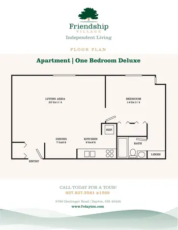 Floorplan of Friendship Village, Assisted Living, Nursing Home, Independent Living, CCRC, Dayton, OH 4