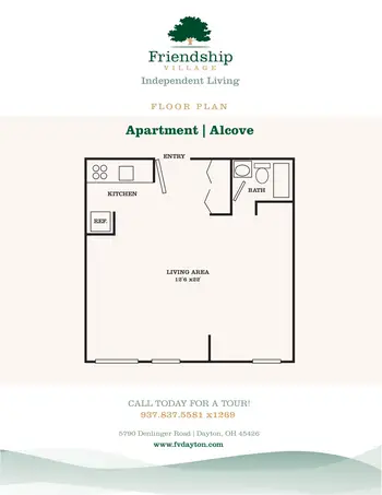 Floorplan of Friendship Village, Assisted Living, Nursing Home, Independent Living, CCRC, Dayton, OH 9