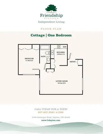 Floorplan of Friendship Village, Assisted Living, Nursing Home, Independent Living, CCRC, Dayton, OH 10