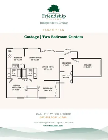 Floorplan of Friendship Village, Assisted Living, Nursing Home, Independent Living, CCRC, Dayton, OH 11