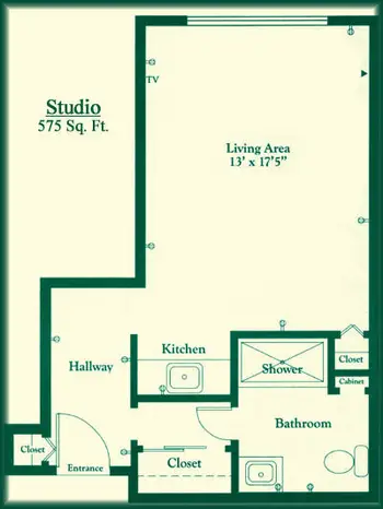 Floorplan of Hill View, Assisted Living, Nursing Home, Independent Living, CCRC, Portsmouth, OH 3