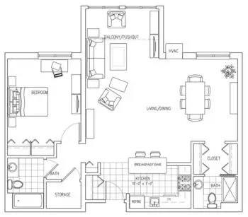 Floorplan of Laurel Lake, Assisted Living, Nursing Home, Independent Living, CCRC, Hudson, OH 2