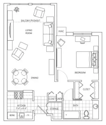 Floorplan of Laurel Lake, Assisted Living, Nursing Home, Independent Living, CCRC, Hudson, OH 3