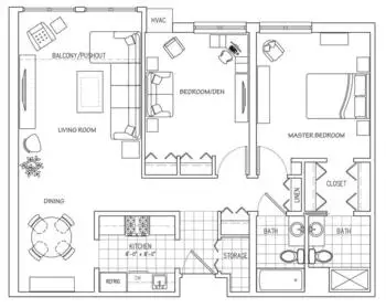 Floorplan of Laurel Lake, Assisted Living, Nursing Home, Independent Living, CCRC, Hudson, OH 6