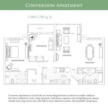 Floorplan of Laurel Lake, Assisted Living, Nursing Home, Independent Living, CCRC, Hudson, OH 20