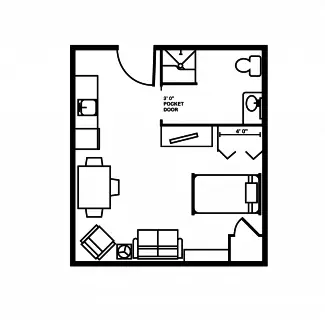 Floorplan of Ohio Eastern Star Home, Assisted Living, Nursing Home, Independent Living, CCRC, Mount Vernon, OH 2