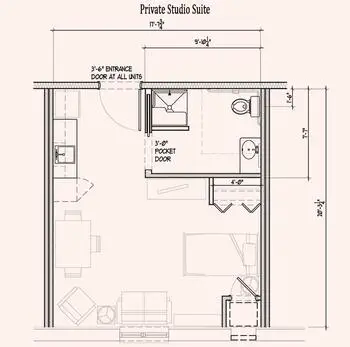 Floorplan of Ohio Eastern Star Home, Assisted Living, Nursing Home, Independent Living, CCRC, Mount Vernon, OH 5