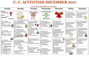 Activity Calendar of Stow-Glen Retirement Village, Assisted Living, Nursing Home, Independent Living, CCRC, Stow, OH 3