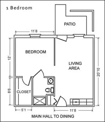 Floorplan of Stow-Glen Retirement Village, Assisted Living, Nursing Home, Independent Living, CCRC, Stow, OH 1