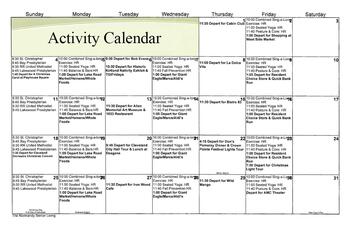 Activity Calendar of The Normandy, Assisted Living, Nursing Home, Independent Living, CCRC, Rocky River, OH 9